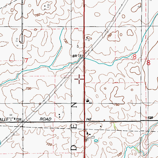 Topographic Map of Frankfort Fire Protection District Station 3, IL