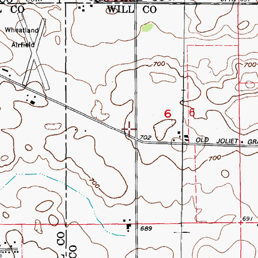 Topographic Map of Aurora Fire Department Station 12, IL