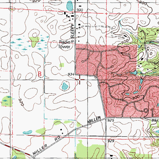 Topographic Map of Carpentersville Fire Department Station 3, IL