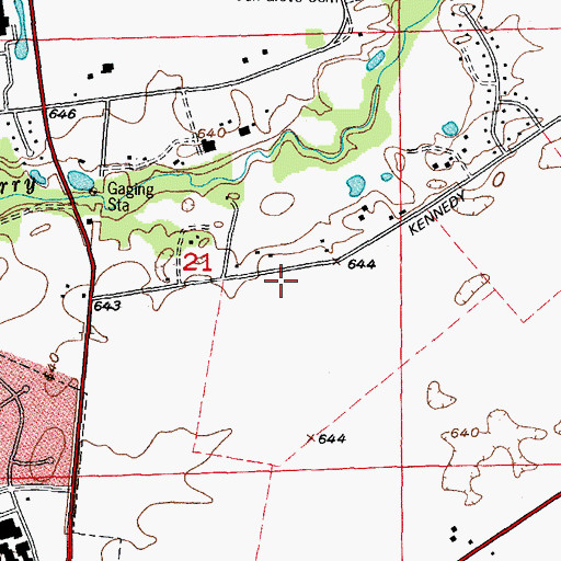 Topographic Map of Bristol - Kendall Fire Protection District Station 2, IL