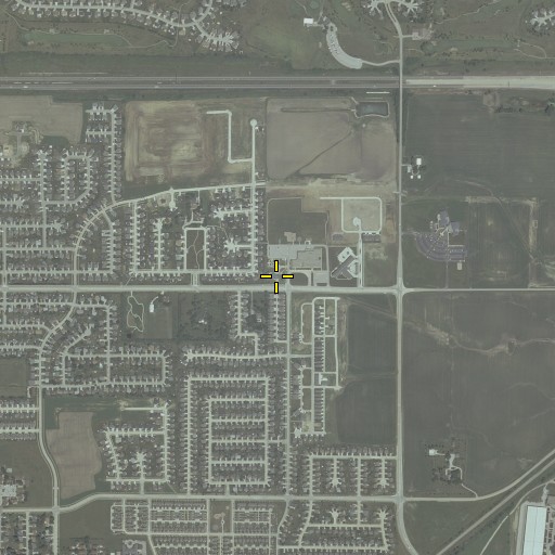 Aerial/Satellite Image of Normal Fire Department Station 3, IL