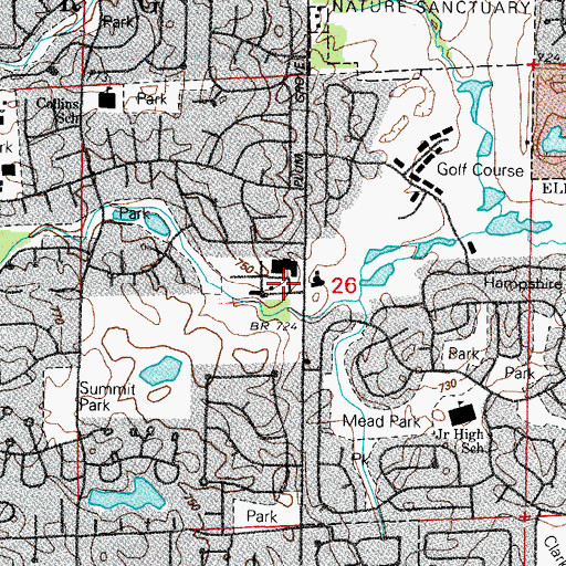 Topographic Map of Schaumburg Fire Department Station 55, IL