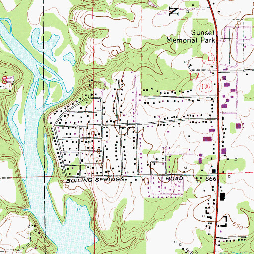 Topographic Map of Bismarck Community Fire Protection District, IL