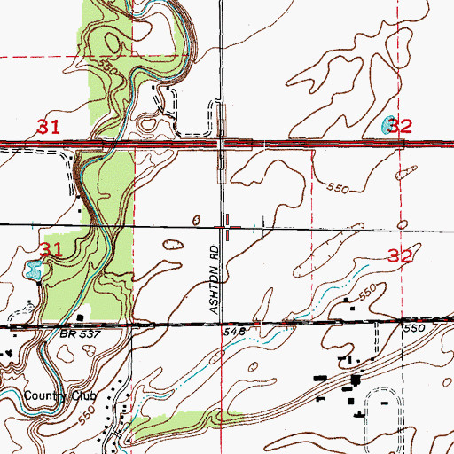 Topographic Map of Morris Fire Protection and Ambulance District Station 2, IL