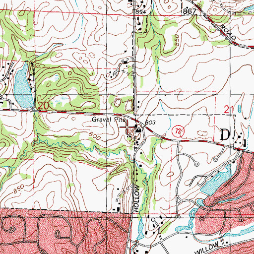 Topographic Map of West Dundee Fire Department Station 2, IL