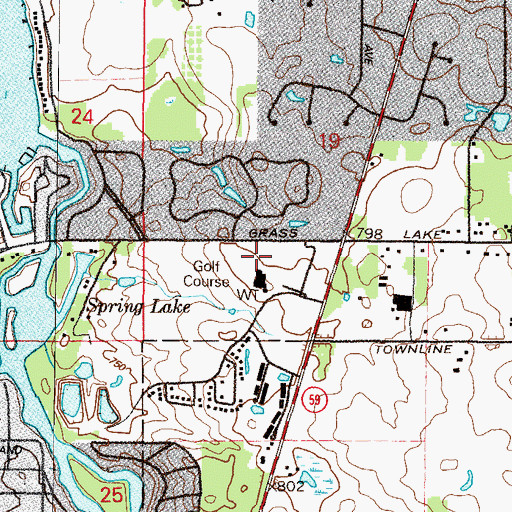 Topographic Map of Antioch Fire Department Station 3, IL