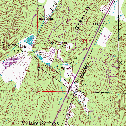 Topographic Map of Remlap Volunteer Fire Department Station 2, AL
