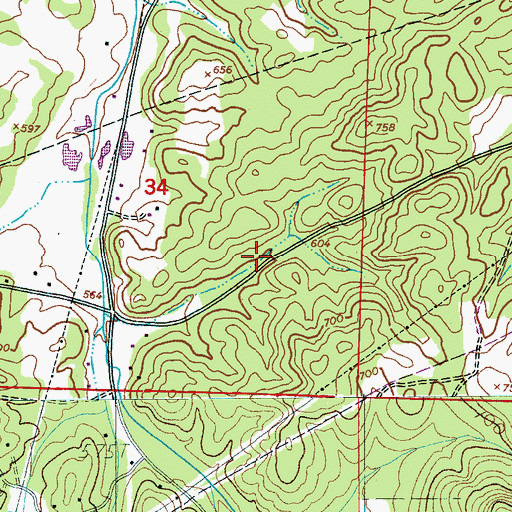 Topographic Map of East Providence Fire Department, AL