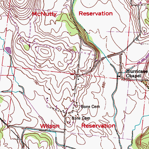 Topographic Map of Central Volunteer Fire Department Station 3, AL
