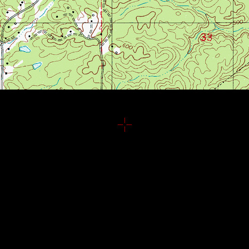 Topographic Map of Summer Hill Volunteer Fire Department, AL