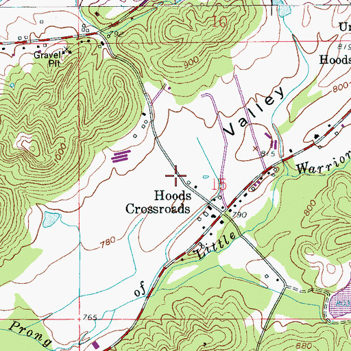 Topographic Map of Murphree Valley Volunteer Fire Department, AL