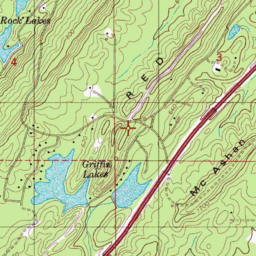 Topographic Map of McCalla Area Fire District Station 1, AL