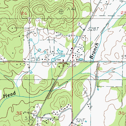 Topographic Map of Winterboro Volunteer Fire and Rescue, AL