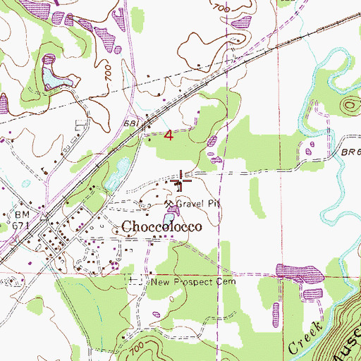Topographic Map of Quad Cities Volunteer Fire Department Station 2 Headquarters, AL