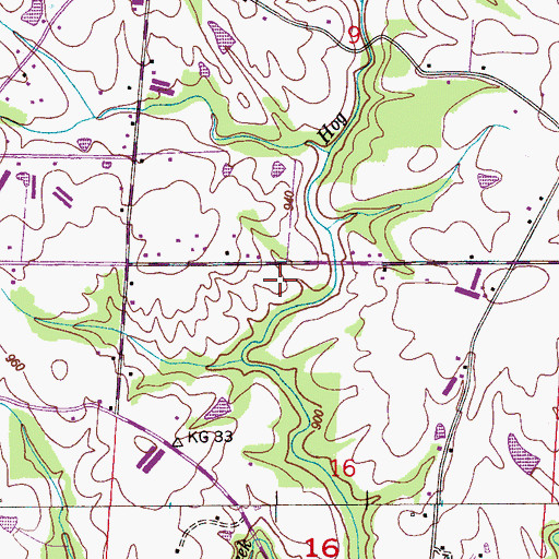Topographic Map of Pleasant Grove Volunteer Fire Department, AL