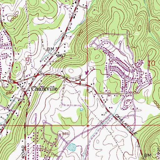 Topographic Map of Center Point Fire and Rescue Station 5, AL