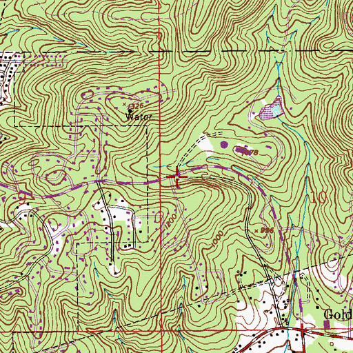 Topographic Map of Anniston Fire Department Station 5, AL