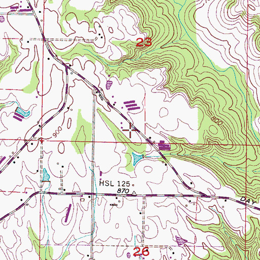 Topographic Map of Bethsadia Volunteer Fire Department Station 1, AL