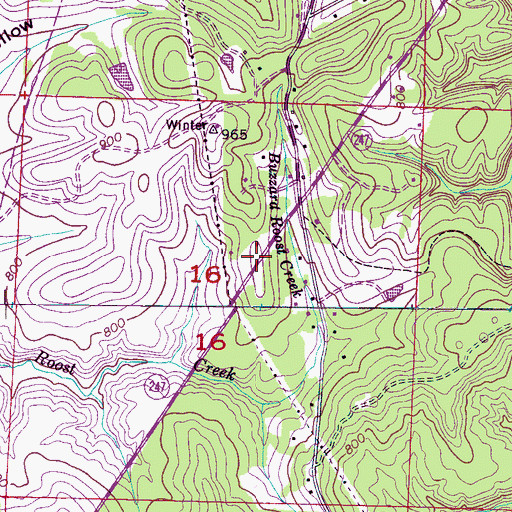 Topographic Map of Highway 247 Volunteer Fire Department, AL