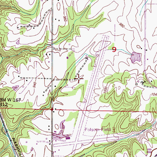 Topographic Map of Vinemont - Providence Volunteer Fire Department Station 3, AL