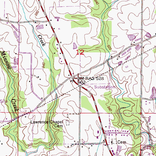 Topographic Map of Fairview Volunteer Fire and Rescue Station 2, AL