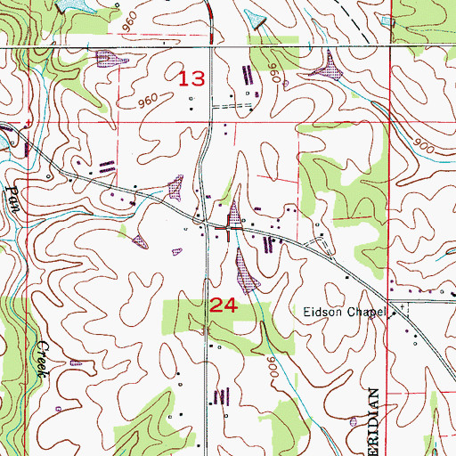 Topographic Map of Baileyton Volunteer Fire Department Station 2, AL