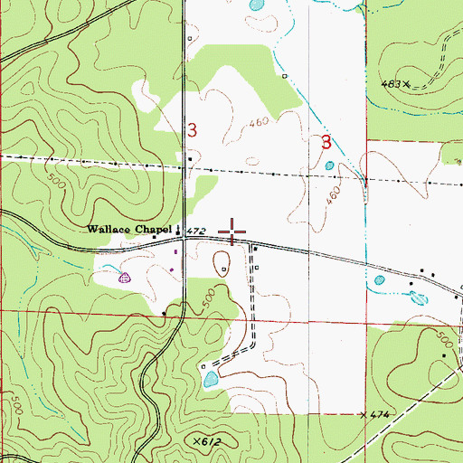 Topographic Map of Vance Volunteer Fire Department Station 2, AL