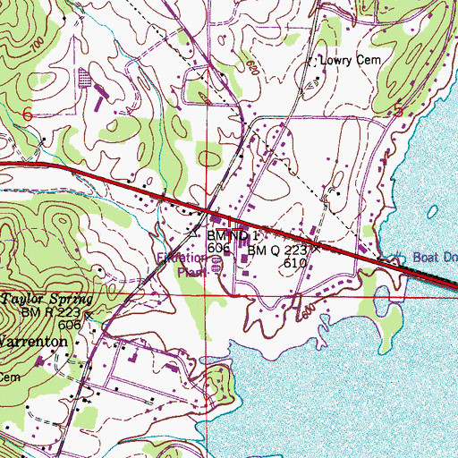 Topographic Map of Georgia Mountain Volunteer Fire Department Station 2, AL