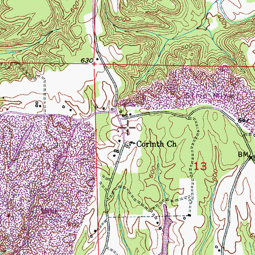 Topographic Map of Arkadelphia Volunteer Fire Department Station 2, AL