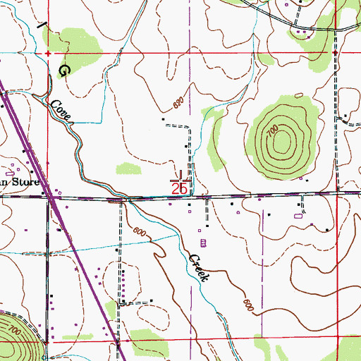 Topographic Map of Huntsville Fire and Rescue Station 17, AL