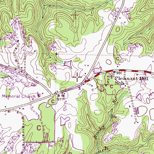 Topographic Map of Frog Pond Fire Department, AL