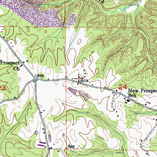 Topographic Map of Bremen Volunteer Fire Department Station 3, AL