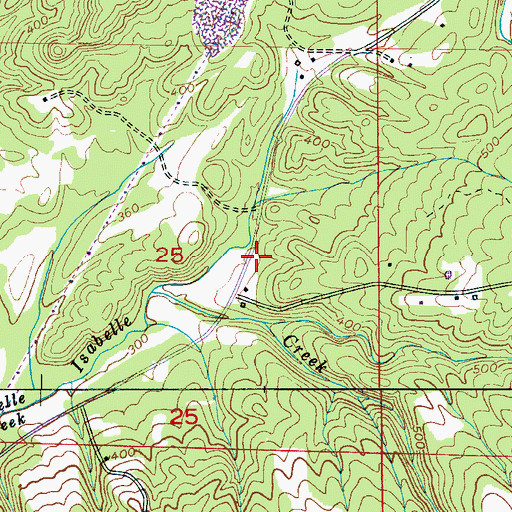 Topographic Map of Mountain High Volunteer Fire and Rescue Station 2, AL
