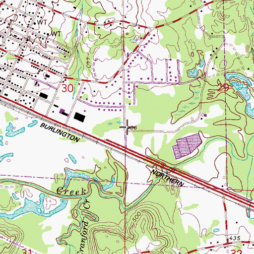 Topographic Map of Carbon Hill Volunteer Rescue Squad, AL