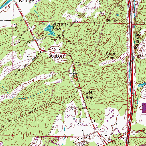 Topographic Map of Hoover Fire Department Station 3, AL