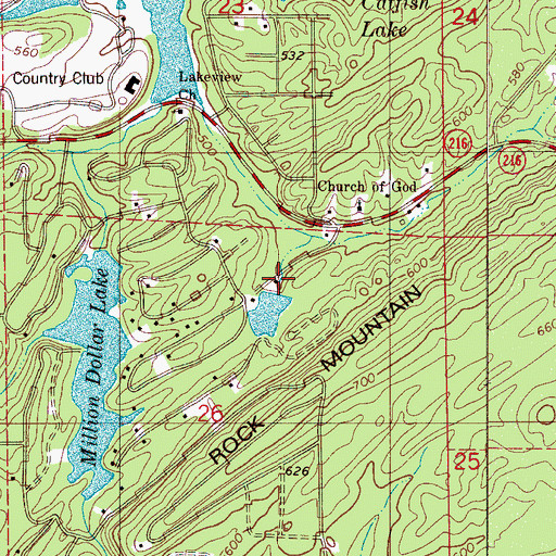 Topographic Map of Lakeview Fire Department Headquarters, AL