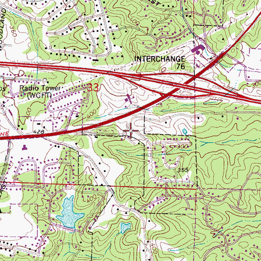 Topographic Map of Tuscaloosa Fire and Rescue Station 9, AL