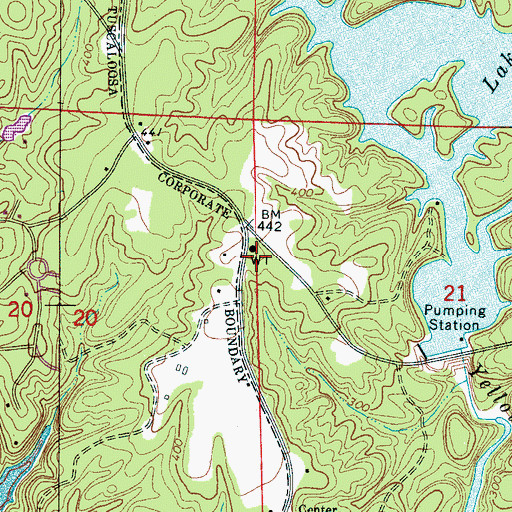 Topographic Map of Tuscaloosa Fire and Rescue Station 10, AL