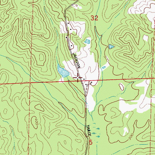 Topographic Map of Montgomery Volunteer Fire Department Station 2, AL