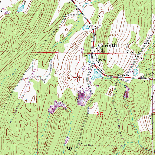 Topographic Map of Argo Fire and Rescue Station 2, AL