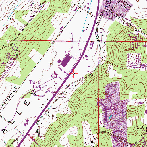 Topographic Map of Center Point Fire and Rescue Station 2, AL