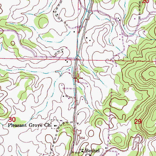 Topographic Map of Stemley Volunteer Fire Department Station 2, AL