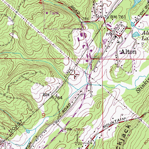 Topographic Map of Birmingham Fire and Rescue Service Station 31, AL