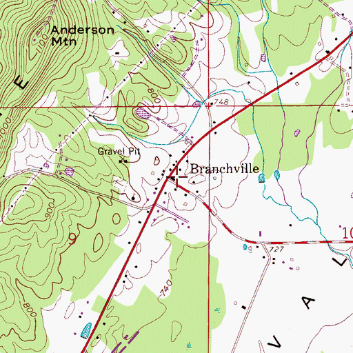 Topographic Map of Odenville Fire and Rescue Station 3, AL