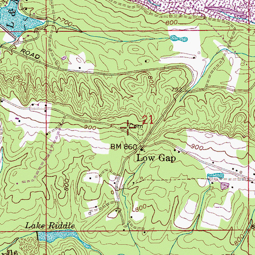 Topographic Map of Odenville Fire and Rescue Station 2, AL