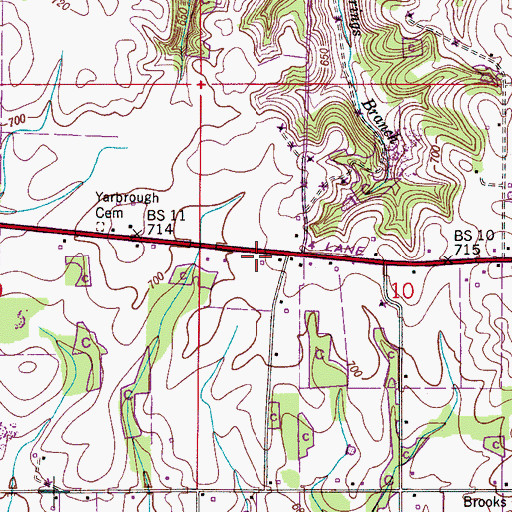 Topographic Map of Clements Volunteer Fire Department Main Station, AL