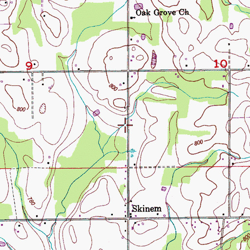 Topographic Map of Hazel Green Fire and Rescue Station 2, AL
