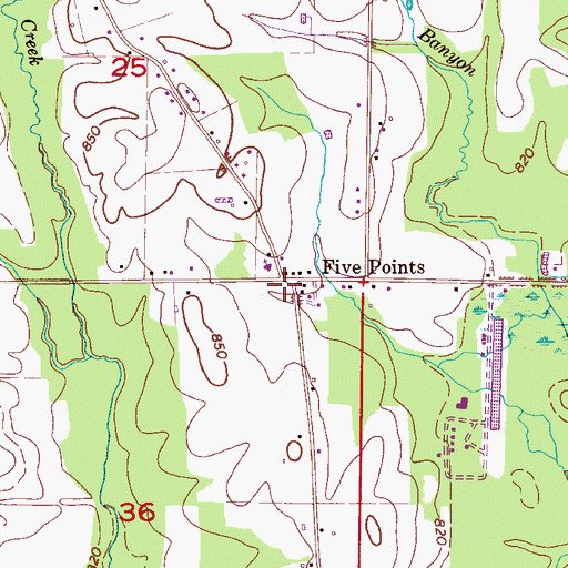 Topographic Map of Toney Volunteer Fire Department Station 2, AL