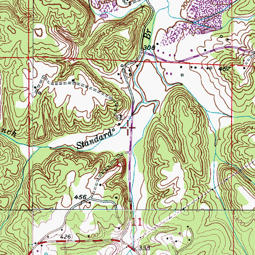 Topographic Map of Hay Valley Volunteer Fire Department, AL