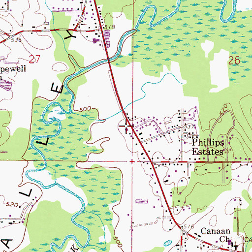 Topographic Map of Bessemer Fire Department Station 3, AL